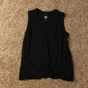So black tank top